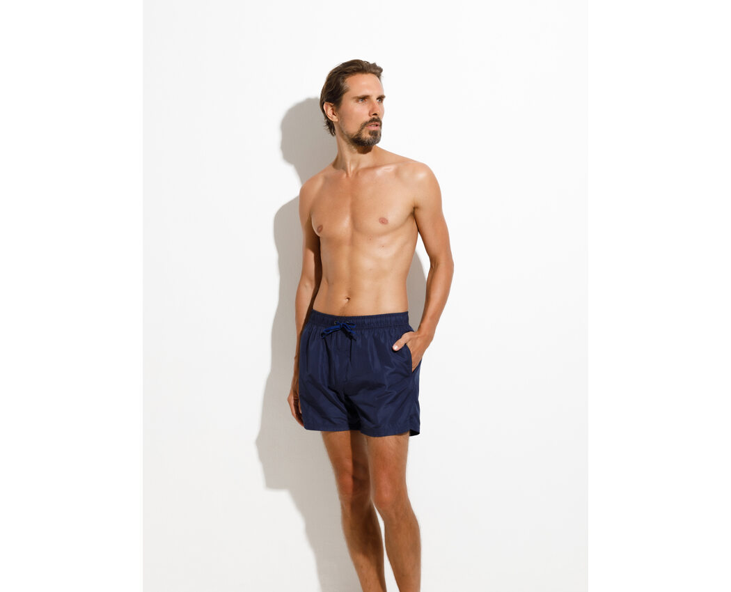 Luxe Swimshort solid NAVY LARGE 