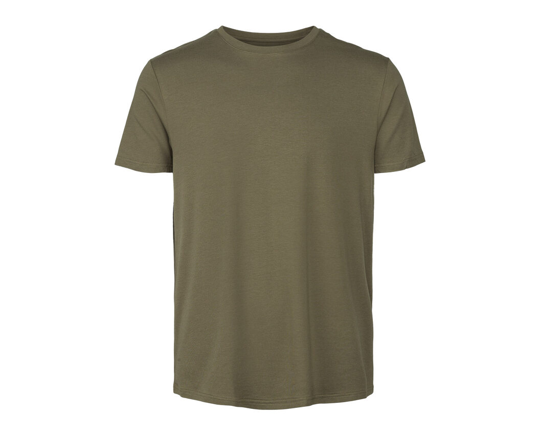 Bamboo/Cotton Crew Tee OLIVE LARGE