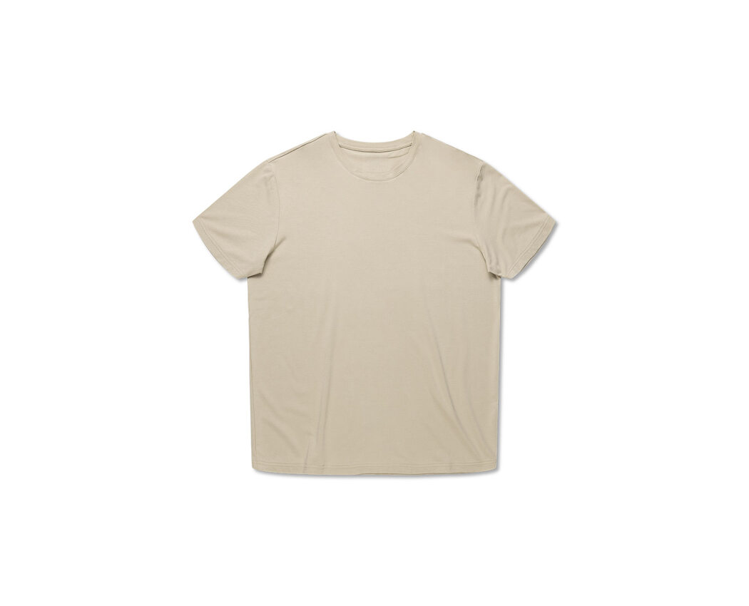 Bamboo/Cotton Crew Tee Cement Large 